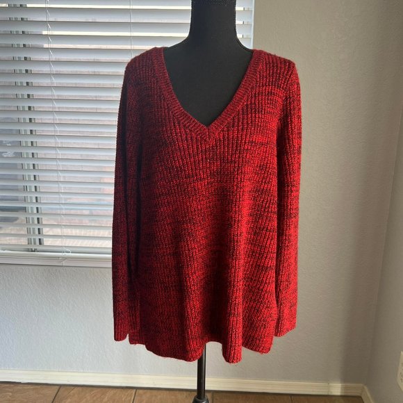 Torrid Red Cable Knit Sweater - Size 2 - Picture 1 of 4